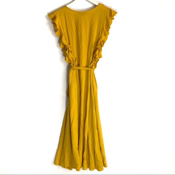 1. State Button Front Belted Midi Dress - Picture 5 of 8